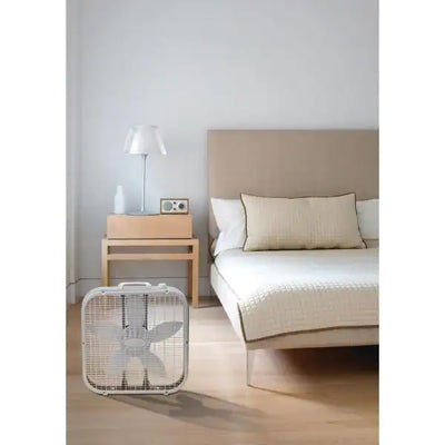 Lasko 20 in. 3 Speed White Box Fan with Save-Smart Technology for Energy Efficiency**New in Box**