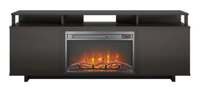 Ameriwood Home Mason Fireplace TV Stand for TV’s up to 65”, Espresso!! NEW IN BOX!!