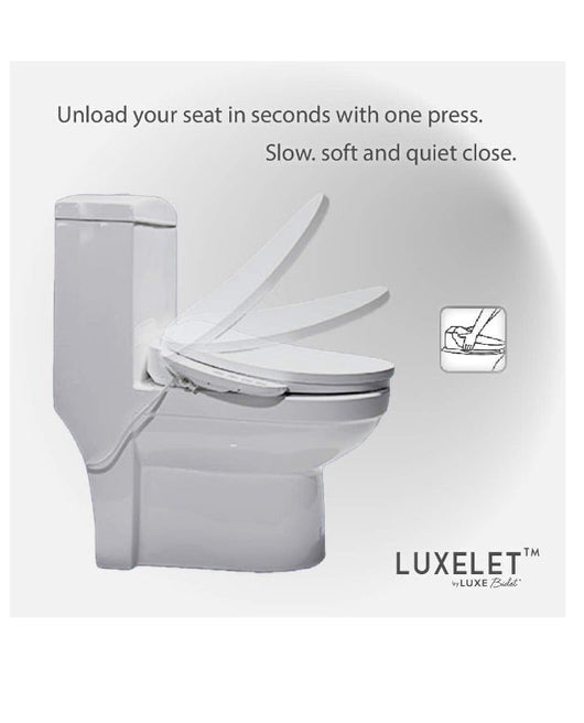 Luxe Bidet Luxelet Electric Bidet Seat for Elongated Toilets with Warm Air Dryer and Temperature Control  NEW IN BOX