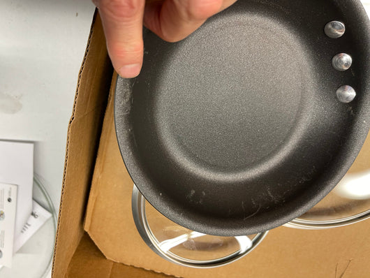 Calphalon 13-piece Commercial Cookware Set- new in box - some pieces have minor rub marks from packaging