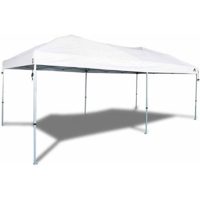 Ozark Trail 20' x 10' Straight Leg (200 Sq. ft Coverage), White, Outdoor Easy Pop up Canopy! NEW!
