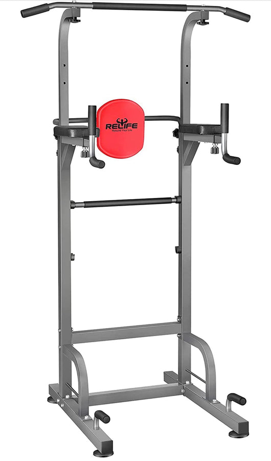 RELIFE REBUILD YOUR LIFE Power Tower Pull Up Bar Station Workout Dip Station for Home Gym (new in the box)