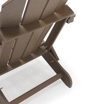 Westin Outdoor Braxton Folding HDPE Plastic Adirondack Chair, Set of 2, Weathered Wood- NEW IN 2 BOXES!!!!