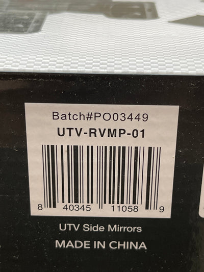 FUEL RIDER UTV-RVMP-01 UTV SIDE MIRROR KIT 2-PACK ADJUSTABLE- new in the box