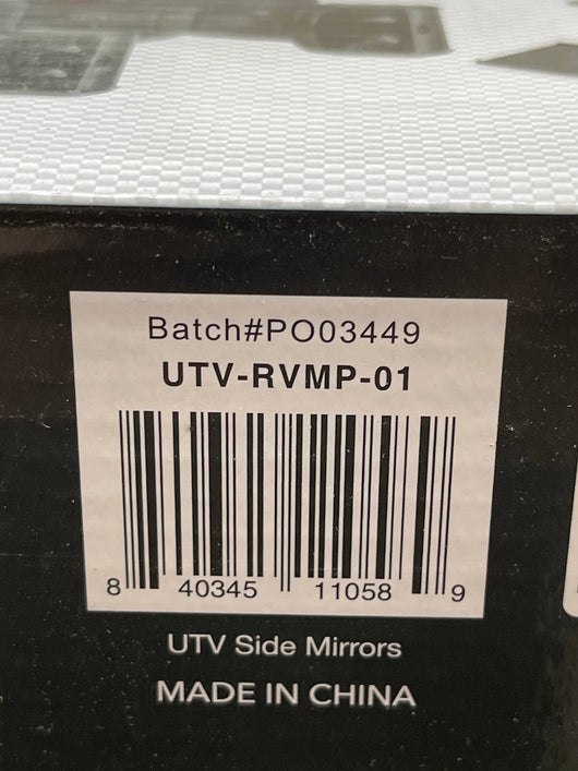 FUEL RIDER UTV-RVMP-01 UTV SIDE MIRROR KIT 2-PACK ADJUSTABLE- new in the box