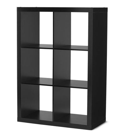 Better Homes & Gardens 6-Cube Storage Organizer, Solid Black- NEW IN BOX!!!