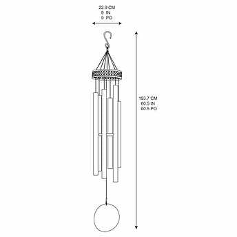 Harmonic Wind Chime, Black**New in Box**