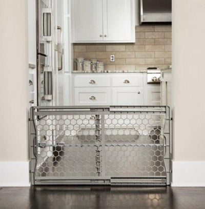 Regalo Easy Fit Plastic Adjustable Extra Wide Baby Safety Gate, Gray- NEW IN BOX!!!