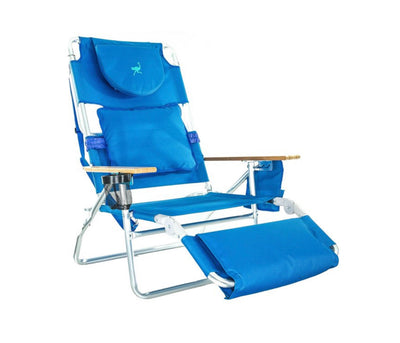 Ostrich Reclining Aluminum Beach Chair - Blue- NEW OUT OF BOX!!!