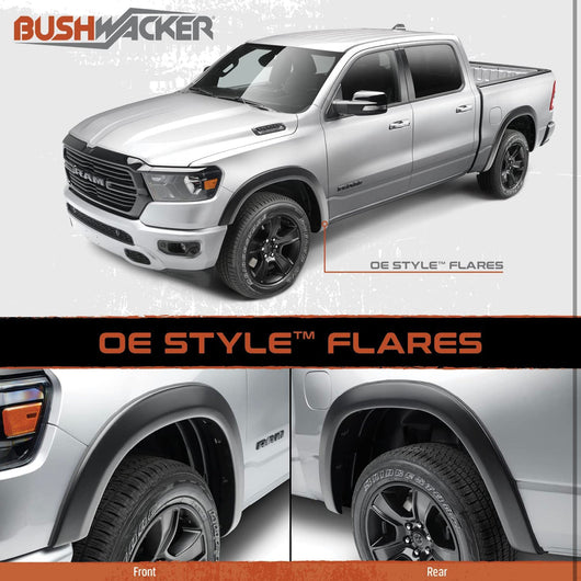Bushwacker 40082-02 Black OE-Style Smooth Finish Rear Fender Flares for 2007-2013 Sierra 1500; 2007-2014 Sierra 2500 HD!  -Brand new in the box