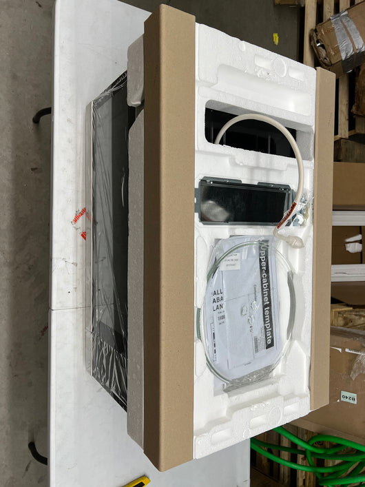 Amana 1.6 cu. ft. Over the Range Microwave in Stainless Steel!! NEW OUT OF BOX, MINOR DENT FROM SHIPPING!!