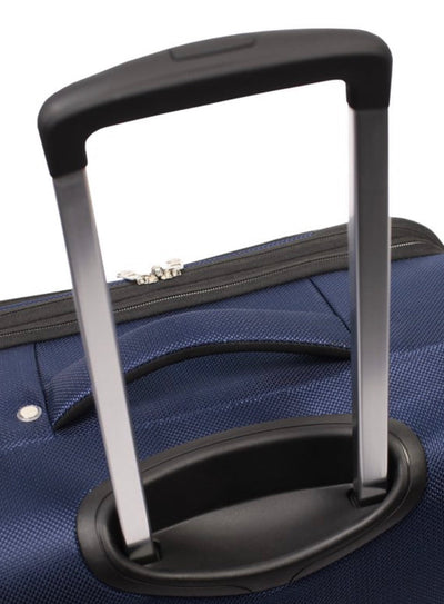 Protege Ashfield 29" Checked 8-Wheel Spinner Luggage Navy- NEW OUT OF BOX!!!!
