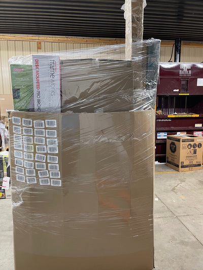 Jumbo huge liquidation pallet- over 7 ft tall ! Pallet number 8769