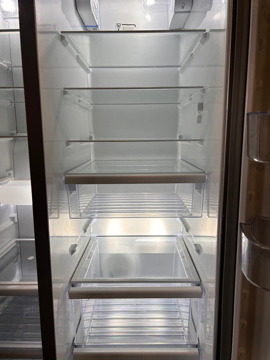 Whirlpool 28.4-cu ft Side-by-Side Refrigerator with Ice Maker (Fingerprint Resistant Stainless Steel)!  -Brand new, does have a minor scratch & dent from shipping, photos shown