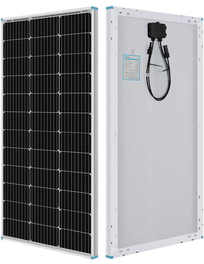 Renogy Solar Panel 100 Watt 12 Volt, High-Efficiency Monocrystalline PV Module Power Charger for RV Marine Rooftop Farm Battery and Other Off-Grid Applications,Single!! NEW IN BOX!!