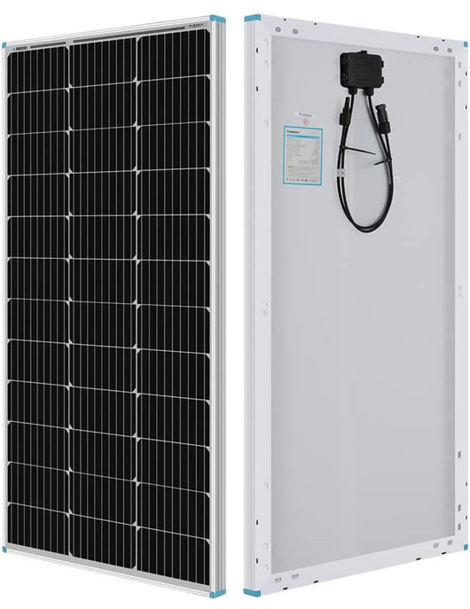 Renogy Solar Panel 100 Watt 12 Volt, High-Efficiency Monocrystalline PV Module Power Charger for RV Marine Rooftop Farm Battery and Other Off-Grid Applications,Single!! NEW IN BOX!!