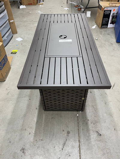 Better Homes & Gardens Harbor City Patio Fire Pit Dining Table!! NEW AND ASSEMBLED!!