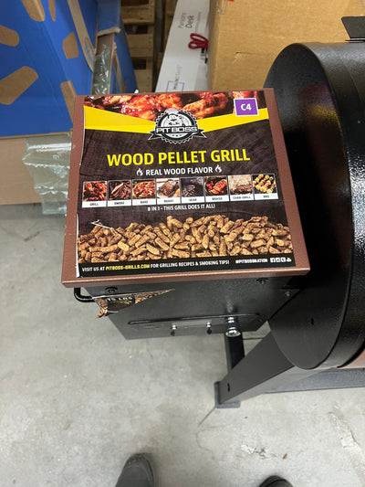 Pit Boss Lexington 540 sq. in. Wood Pellet Grill w/ Flame Broiler and Meat Probe!! NEW AND ASSEMBLED, MINOR SCRATCH FROM SHIPPING(BARELY NOTICEABLE)!!