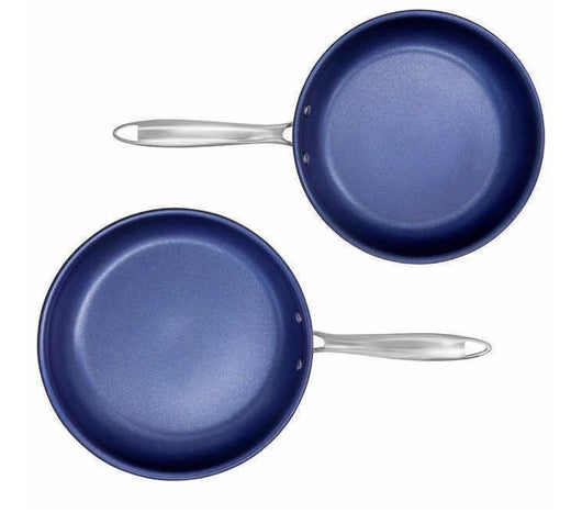 Granitestone Diamond PRO Stainless Steel Tri-Ply Non-Stick Saute Pans, 2-piece (new)