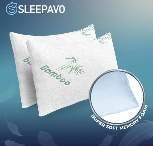 Shredded Memory Foam Pillows Queen Size Set of 2 - Cooling Bed Pillows for Sleeping for Stomach, Back and Body - Comfy Cool Memory Pillows 2 Pack Queen Pillows Sets - Soft Pillow for Side Sleeper- NEW IN BAG!!!!