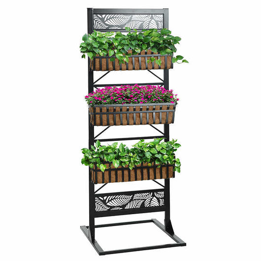66-inch Patio Divider with Planters! (New In The Box)