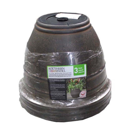 Southern Patio 14.5'' Inch Hudson Planter 3 Pack**New in Box**