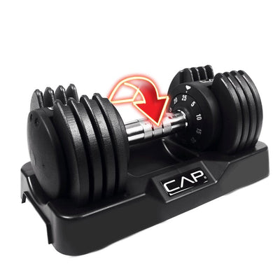 CAP Barbell 25 Lb. Adjustable Dumbbell, Quick Select 5-25, Single*New in Box*