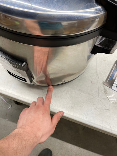 CUCKOO CR-3032 | 30-Cup (Uncooked) Commercial Rice Cooker & Warmer | Automatic Warm Mode, Nonstick Inner Pot, Detachable Inner Lid | Stainless Steel! (New - Dented From Shipping)