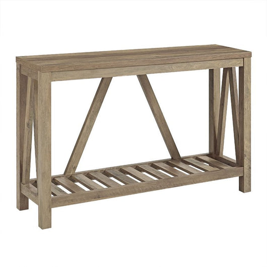 Walker Edison 52" Classic Traditional Wood Media TV Stand Console - Rustic Oak**New in box**