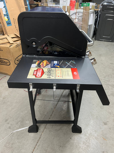 Expert Grill 4 Burner with Side Burner Propane Gas Grill in Blue- NEW AND ASSEMBLED!! (Minor dents from shipping)