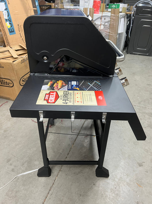 Expert Grill 4 Burner with Side Burner Propane Gas Grill in Blue- NEW AND ASSEMBLED!! (Minor dents from shipping)