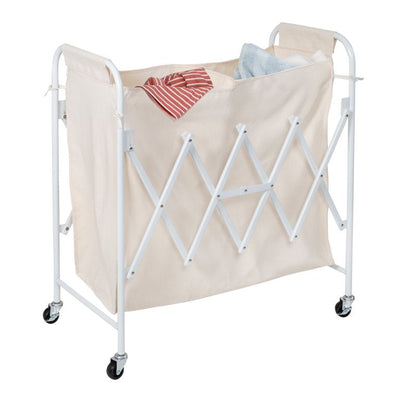 Honey-Can-Do Collapsible Accordion Triple Laundry Sorters, White**New in box**