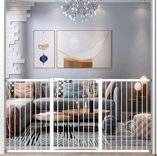 Extra Tall Baby Gate Stand 38" Tall - Long Walk Through Pet Gate for Kids or Large Pets - Metal Pressure Mounted Safety Gate 59.84"-62.60" Wide!  -Brand new in the box