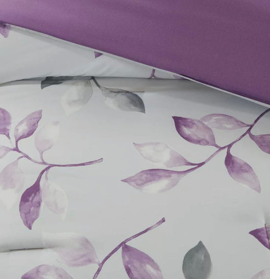 Home Essence Rowan Ultra Soft Microfiber Complete Comforter Set, Purple, Full- NEW IN BAG!!!