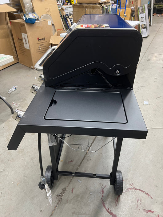 Expert Grill 4 Burner with Side Burner Propane Gas Grill in Blue- NEW AND ASSEMBLED!! (Minor dents from shipping)