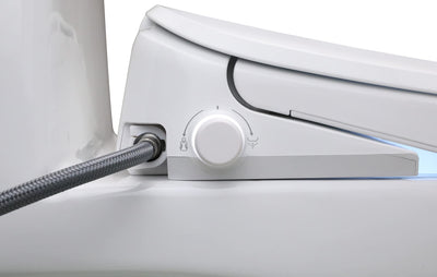 ALPHA BIDET UX Pearl Bidet Toilet Seat in Elongated White | Ultra Low Profile | Endless Warm Water | Arced Stainless Steel Nozzle | LED Nightlight | Dryer | Deodorizer | **New in box**