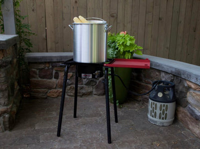 Camp Chef 3 Piece 24 Qt Aluminum Fry and Steam Pot Set, with Pot, Basket, and Basket Removal Hook- NEW IN BOX!!!
