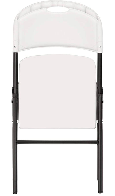 Amazon Basics Folding Plastic Chair, 350-Pound Capacity, White, 4-Pack- NEW IN BOX!!!