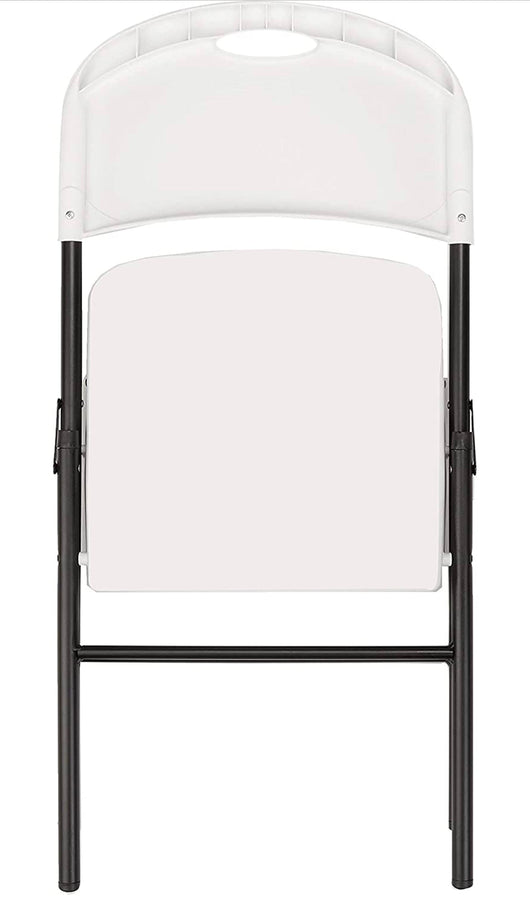 Amazon Basics Folding Plastic Chair, 350-Pound Capacity, White, 4-Pack- NEW IN BOX!!!