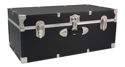 Seward Trunks 25 Gallon Wood, Plastic and Metal Trunk with Lock, Black!! - BRAND NEW!!