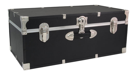 Seward Trunks 25 Gallon Wood, Plastic and Metal Trunk with Lock, Black!! - BRAND NEW!!