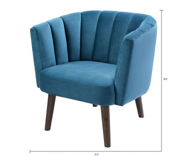 Better Homes & Gardens Beacon Lounge Chair, Blue- NEW AND ASSEMBLED!!!