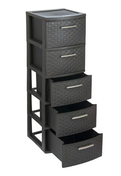 MQ INFINITY 5-Drawer Storage Cabinet in Espresso- NEW IN BOX!