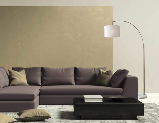 Adesso 4249-21 Bowery Arc Lamp, 73.5 in, 100W Incandescent/26W CFL, Antique Brass Finish, 1 Floor Lamp- NEW AND ASSEMBLED!!!!!