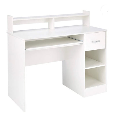 Rockpoint Kora Computer Desk with Keyboard Tray, White!! NEW IN BOX!!