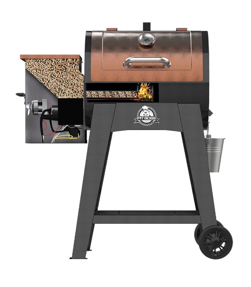 Pit Boss Lexington 540 sq. in. Wood Pellet Grill w/ Flame Broiler and Meat Probe!! NEW AND ASSEMBLED, MINOR SCRATCH FROM SHIPPING(BARELY NOTICEABLE)!!