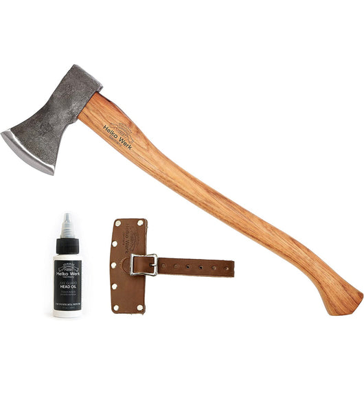 1844 Helko Werk Germany Traditional Black Forest Woodworker Axe - Made in Germany, Head 2.25 lbs, Handle 24 in.- BRAND NEW! (Missing protective oil)