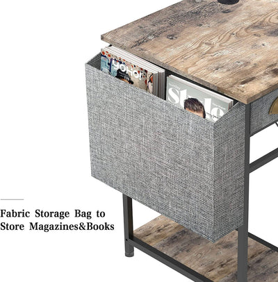X-cosrack 88.5inch L-Shaped Computer Desk with Storage Shelves Drawer, with Hooks & Storage Bag Cable Hole- NEW IN BOX!!!