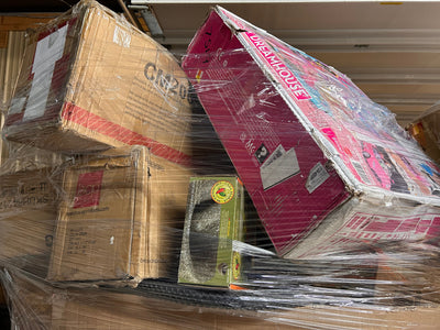 Jumbo huge liquidation pallet- over 7 ft tall ! Pallet number 8749!