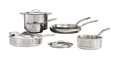 Kirkland Signature 10 Piece 5-ply Clad Cookware